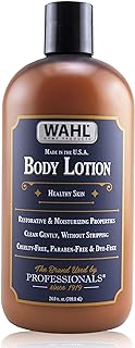 WAHL Body Lotion with Essential Oils, Hydroxy Acid and Ceramides to Exfoliate, Restore, Moisturize All Skin Types  24 Oz