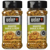 Weber Seasoning, Roasted Garlic and Herb, 7.75 Ounce - 2 Pack