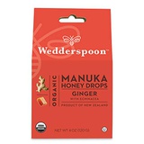 Wedderspoon Organic Manuka Honey Drops, Ginger & Echinacea, 4 oz