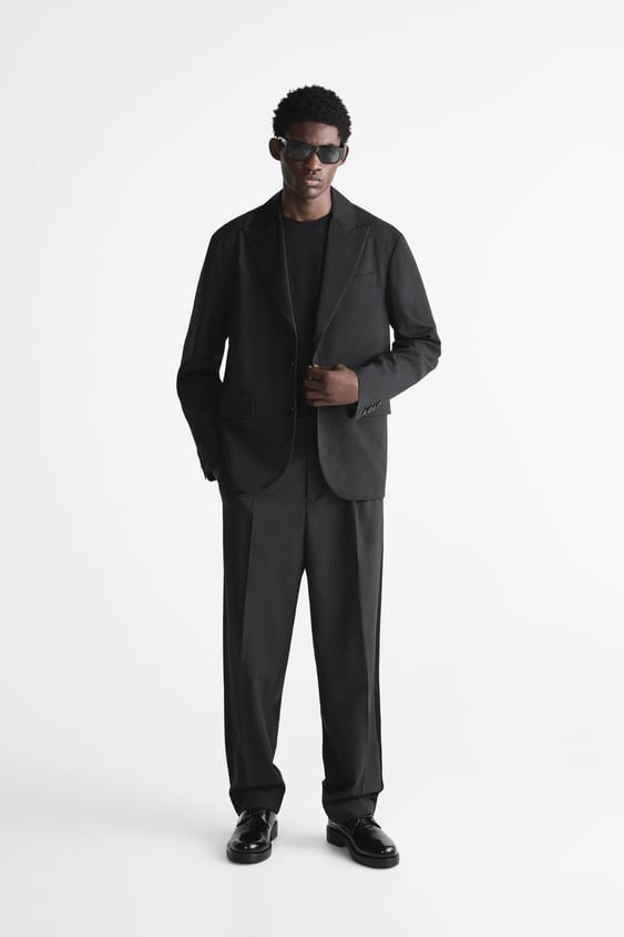 Zara PINSTRIPE SUIT PANTS LIMITED EDITION