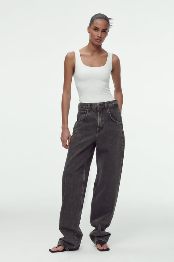 Zara ZW THE LONG RISE BAGGY JEANS