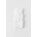 Zara BABY/ THREE-PACK OF LONG SLEEVE ROUND NECK BODYSUITS