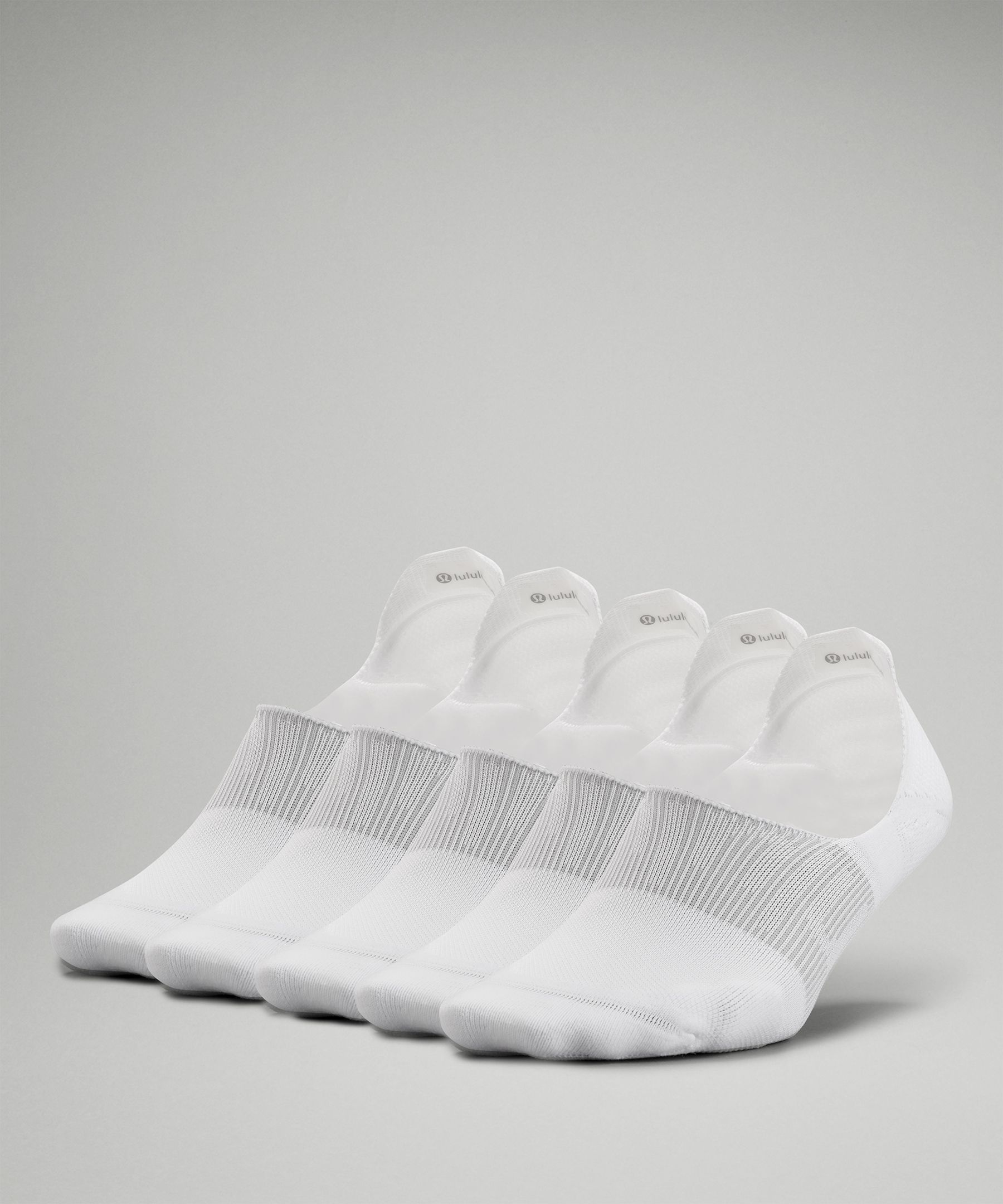 Lululemon Womens Power Stride No-Show Sock with Active Grip 5 Pack