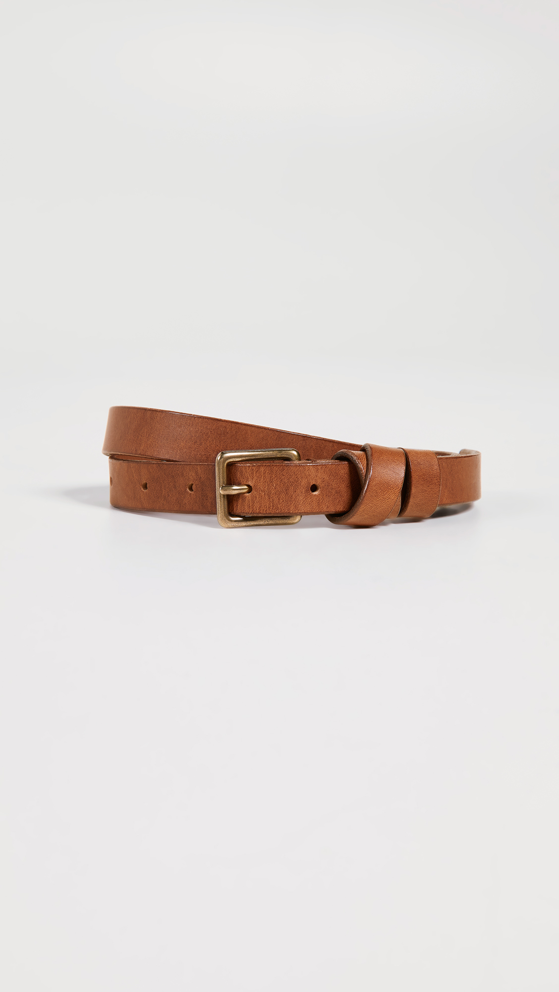Madewell Leather Crisscross Skinny Belt