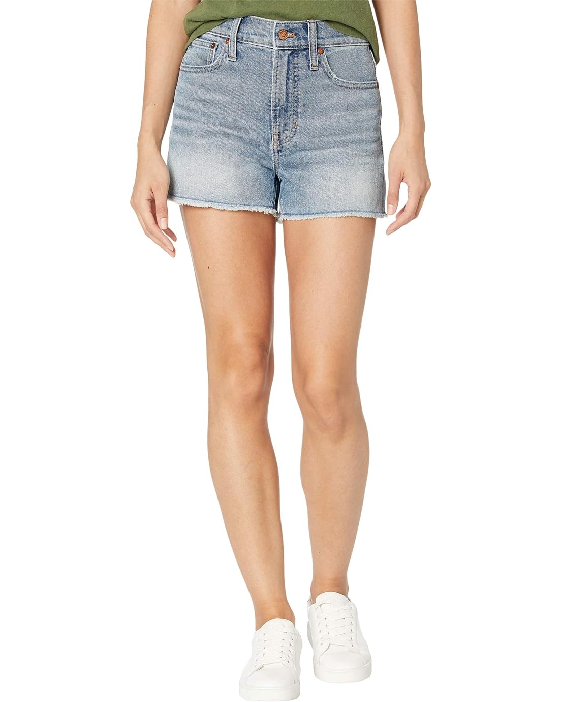 Madewell The Perfect Jean Short in Balsam Wash: TENCEL Denim Edition