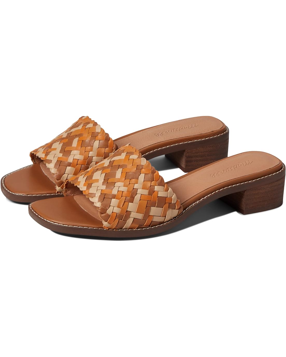 Madewell The Cassady Mule in Woven Leather