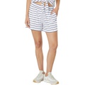 Madewell MWL Pull-On Seamed Shorts in Stripe