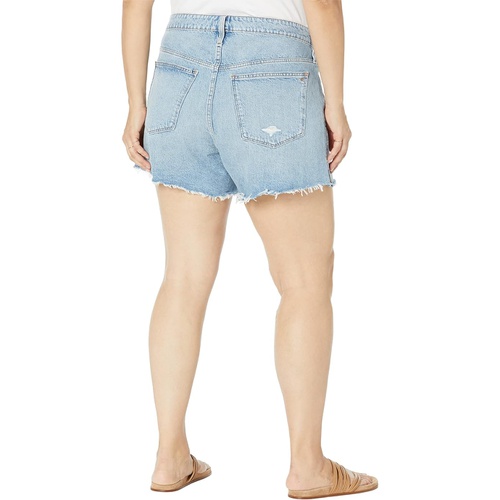 메이드웰 Madewell Plus Relaxed Denim Shorts in Madera Wash: Side-Slit Edition