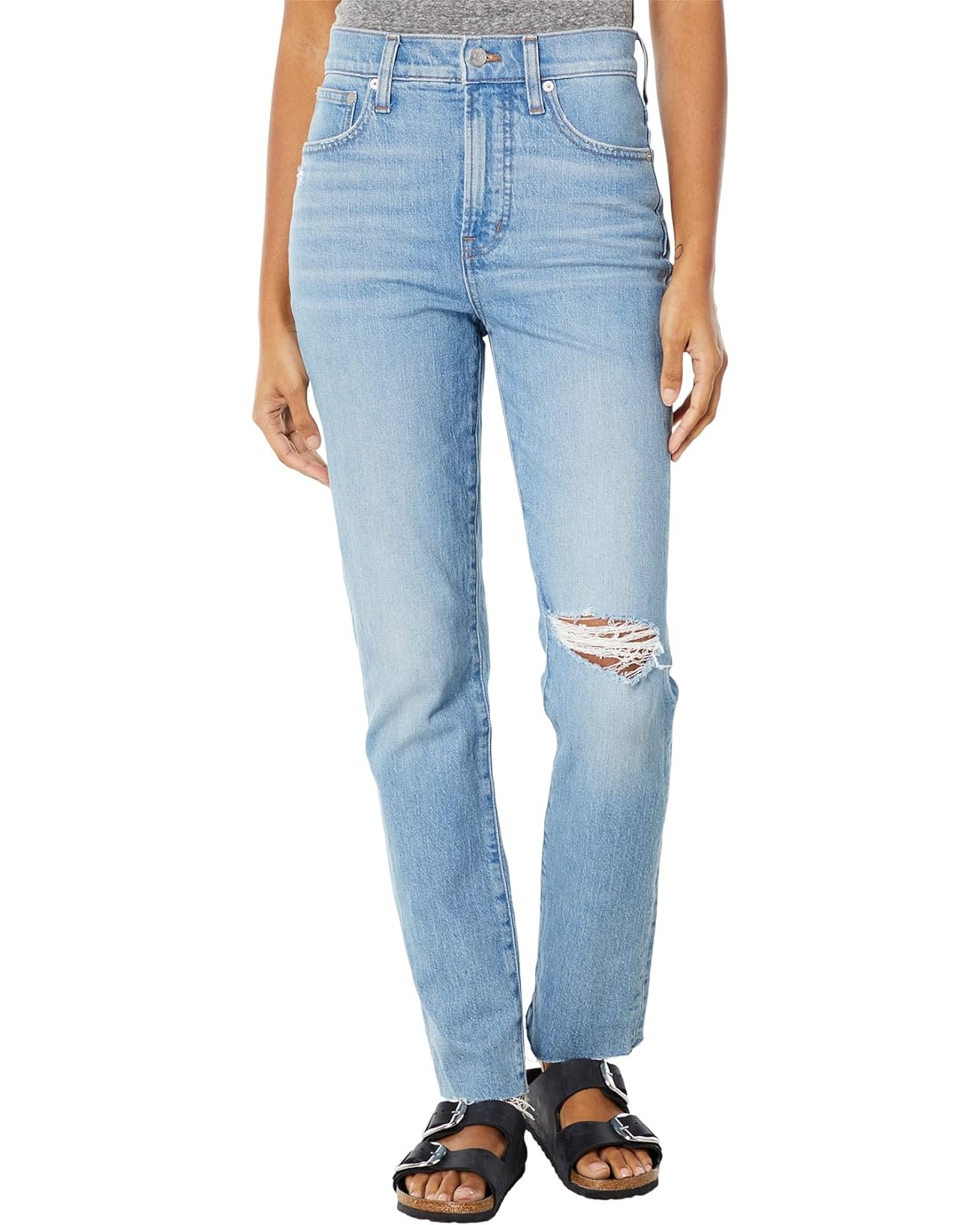 Madewell The Tall Perfect Vintage Jean in Coney Wash: Destroyed Edition