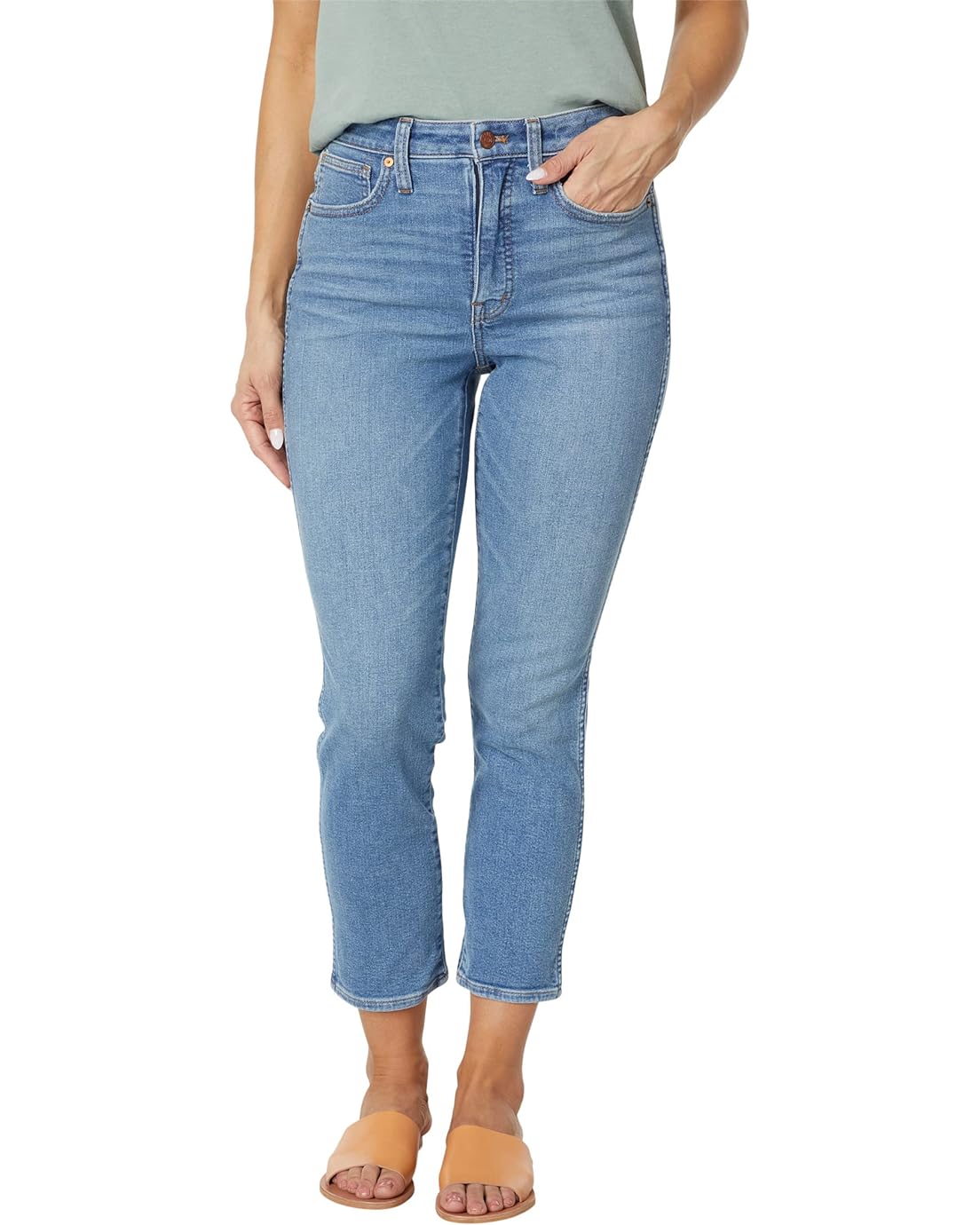 Madewell Curvy Stovepipe Jeans in Euclid Wash