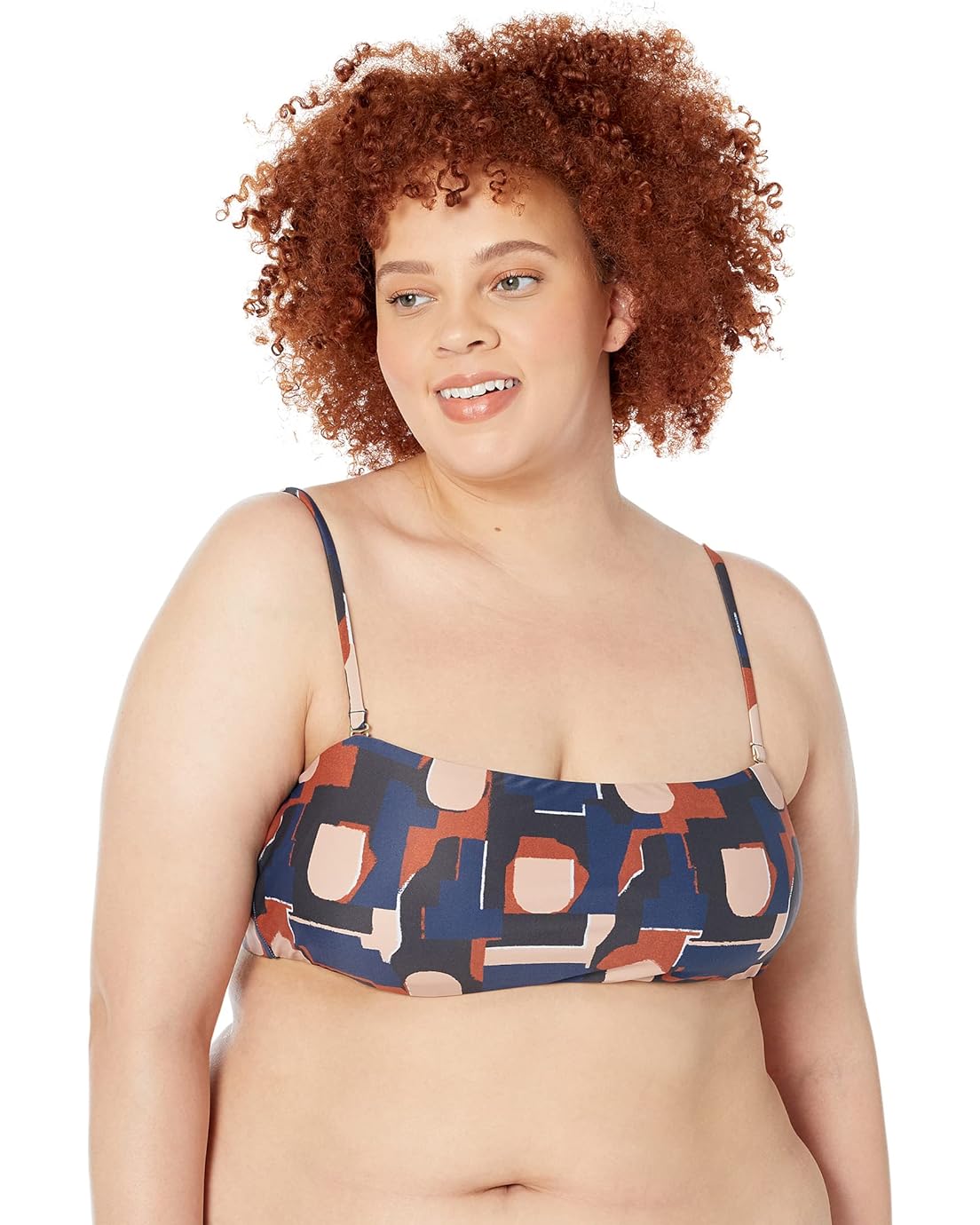 Madewell Madewell Second Wave Spaghetti-Strap Bandeau Bikini Top in Color Collage