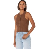 Madewell Kendale Button-Front Crop Sweater Tank