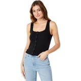Madewell Ribbed Button-Front Crop Tank