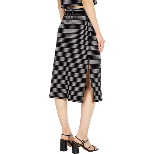  1.STATE Side Slit Front Tie Skirt