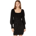 1.STATE Long Sleeve Square Neck Sweaterdress