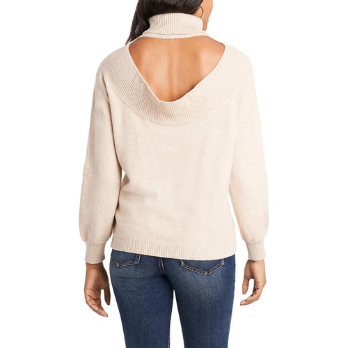  1.STATE Open Back Turtleneck Sweater