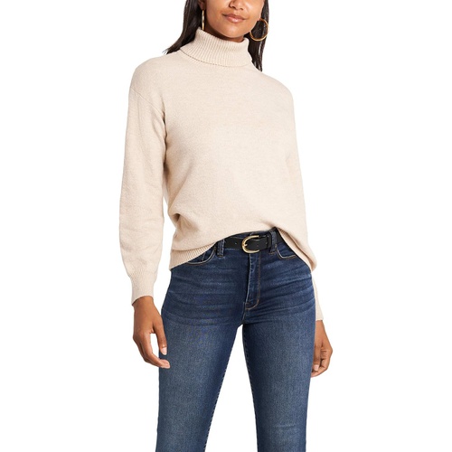  1.STATE Open Back Turtleneck Sweater