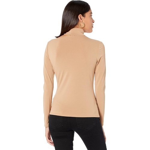  1.STATE One Cold-Shoulder Knit Crepe Top