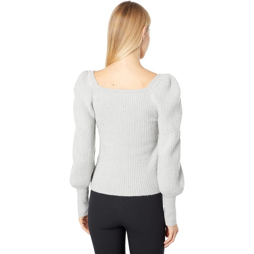  1.STATE Long Sleeve Square Neck Sweater