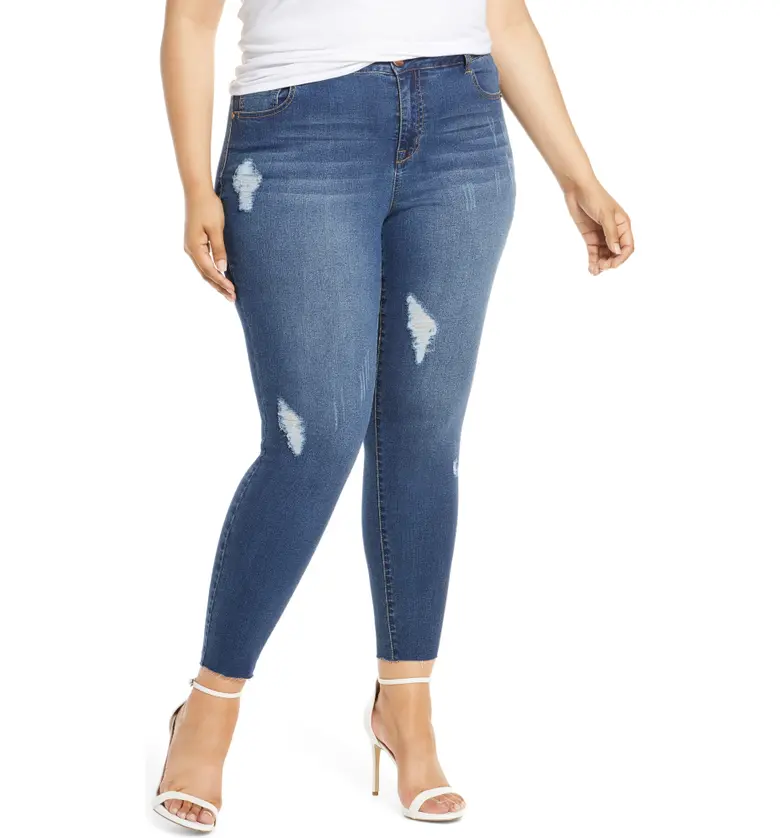 1822 Denim Distressed Jeggings_TARYN