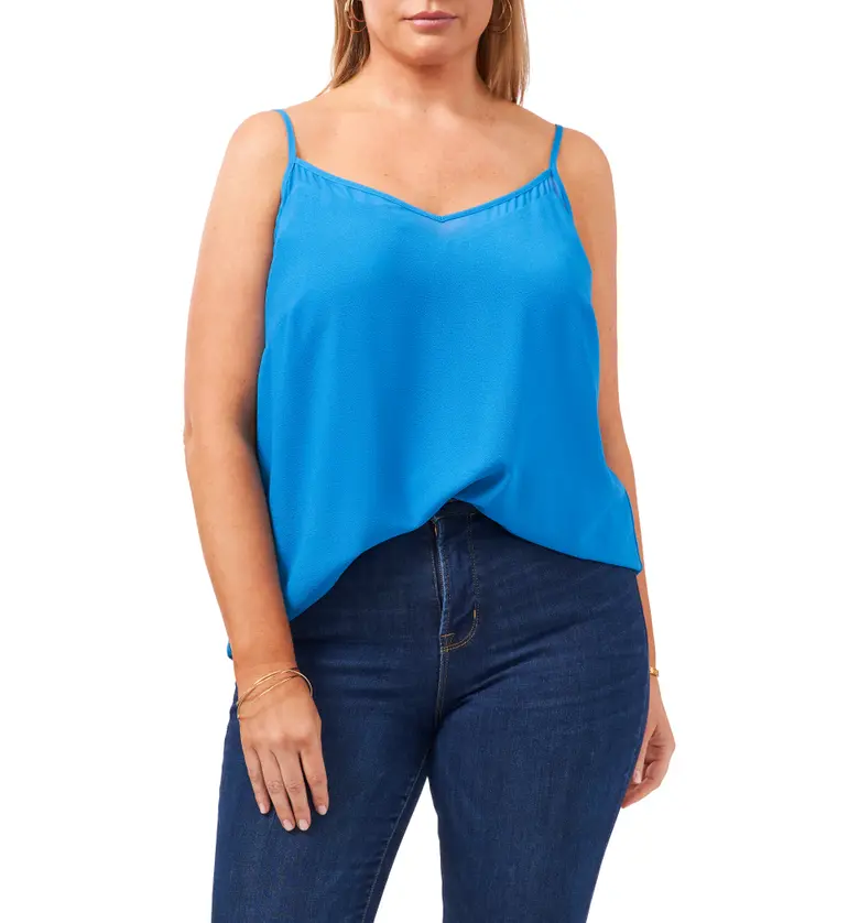 1STATE 1.STATE Sheer Inset Camisole_MARINA BLUE