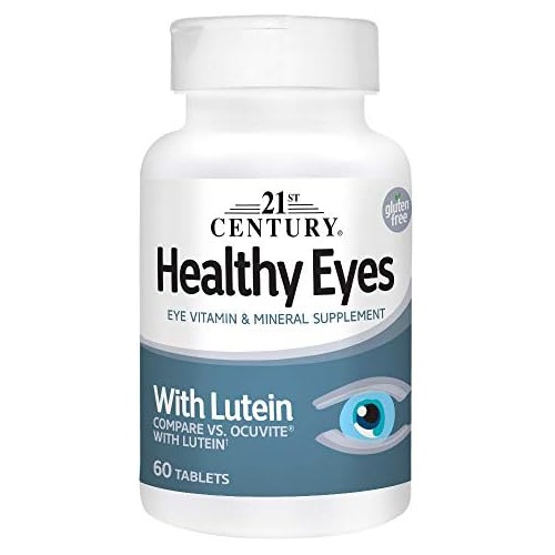  21st Century Healthy Eyes with Lutein Tablets, 60 Count, White (27452)