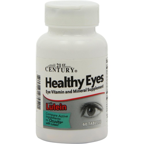  21st Century Healthy Eyes with Lutein Tablets, 60 Count, White (27452)
