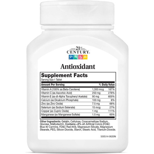 21st Century Ace Antioxidant Tablets, 75Count