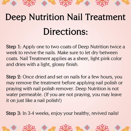  786 Cosmetics - Deep Nutrition Nail Treatment, Strengthens Nails, For Weak Nails, Makes Nails Appear Healthier and Stronger, Nourishes Nails, Makes For Healthier Nails