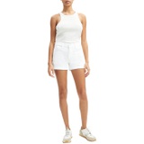 7 For All Mankind Mid-Roll Shorts in Broken Twill White