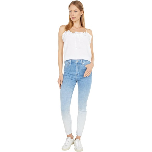  7 For All Mankind High-Waist Ankle Skinny in Ombre Sunny Stretch