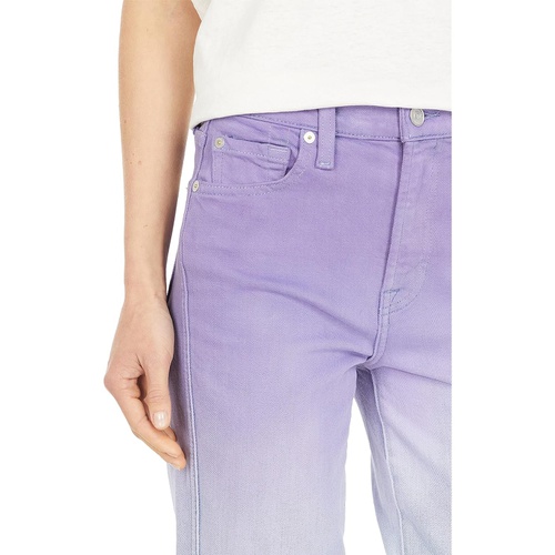  7 For All Mankind High-Waist Cropped Straight in Ombre Light Haven