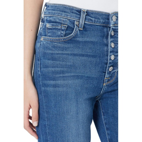  7 For All Mankind High-Waist Ankle Skinny Exposed Buttons in Stellar