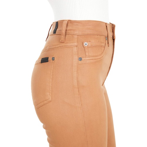  7 For All Mankind The High-Waist Slim Kick in Penny