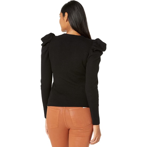  7 For All Mankind Long Sleeve Puff Crew Neck
