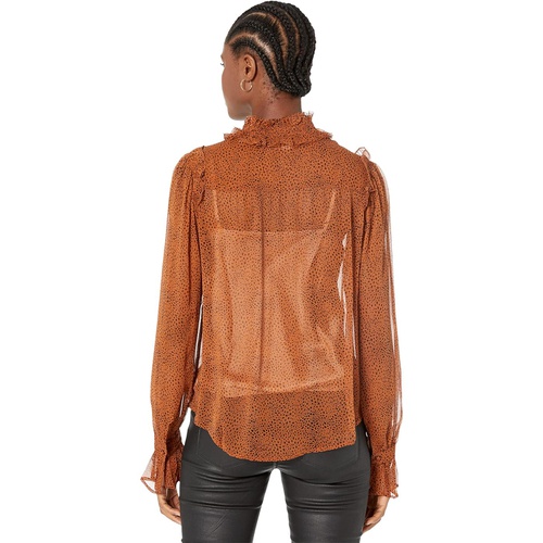  7 For All Mankind Long Sleeve Ruffle Blouse