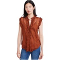 7 For All Mankind Long Sleeve Top wu002F Ruffles