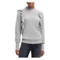 7 For All Mankind Rib Ruffle Sweater