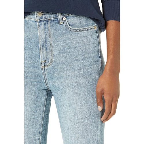  7 For All Mankind High-Waisted Ankle Skinny in Trio