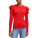 7 For All Mankind Long Sleeve Puff Crew Neck