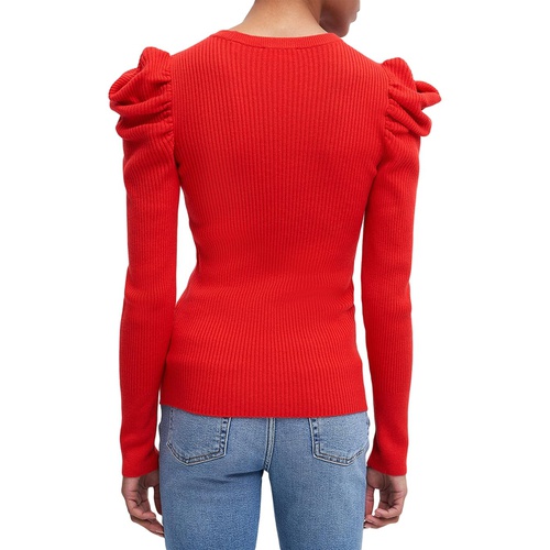  7 For All Mankind Long Sleeve Puff Crew Neck