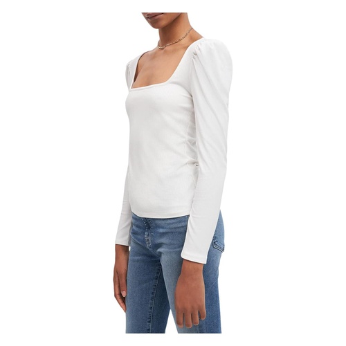  7 For All Mankind Long Sleeve Square Neck