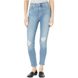 7 For All Mankind High-Waist Ankle Skinny in Sloane Vintage with Destroy