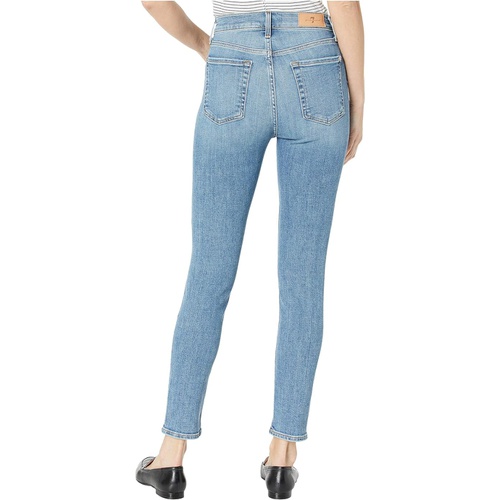  7 For All Mankind High-Waist Ankle Skinny in Sloane Vintage with Destroy