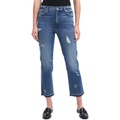 7 For All Mankind High-Waist Cropped Straight in Sfam Alfredu002FDestroy