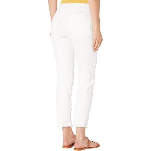  7 For All Mankind High-Waist Cropped Straight in Prince St. Shredded