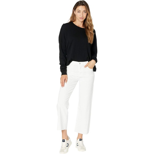  7 For All Mankind Cropped Alexa in White Runway