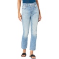7 For All Mankind Easy Slim Cropped in Palma Rosau002FDestroy