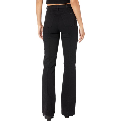  7 For All Mankind Ultra Dojo with Front Seam in Black