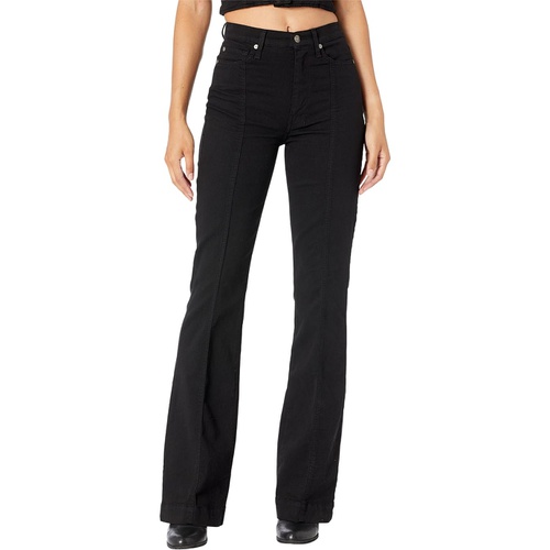  7 For All Mankind Ultra Dojo with Front Seam in Black